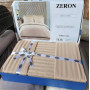 Однотонное постельное белье Турция страйп сатин Vizon в Leron - фото 1