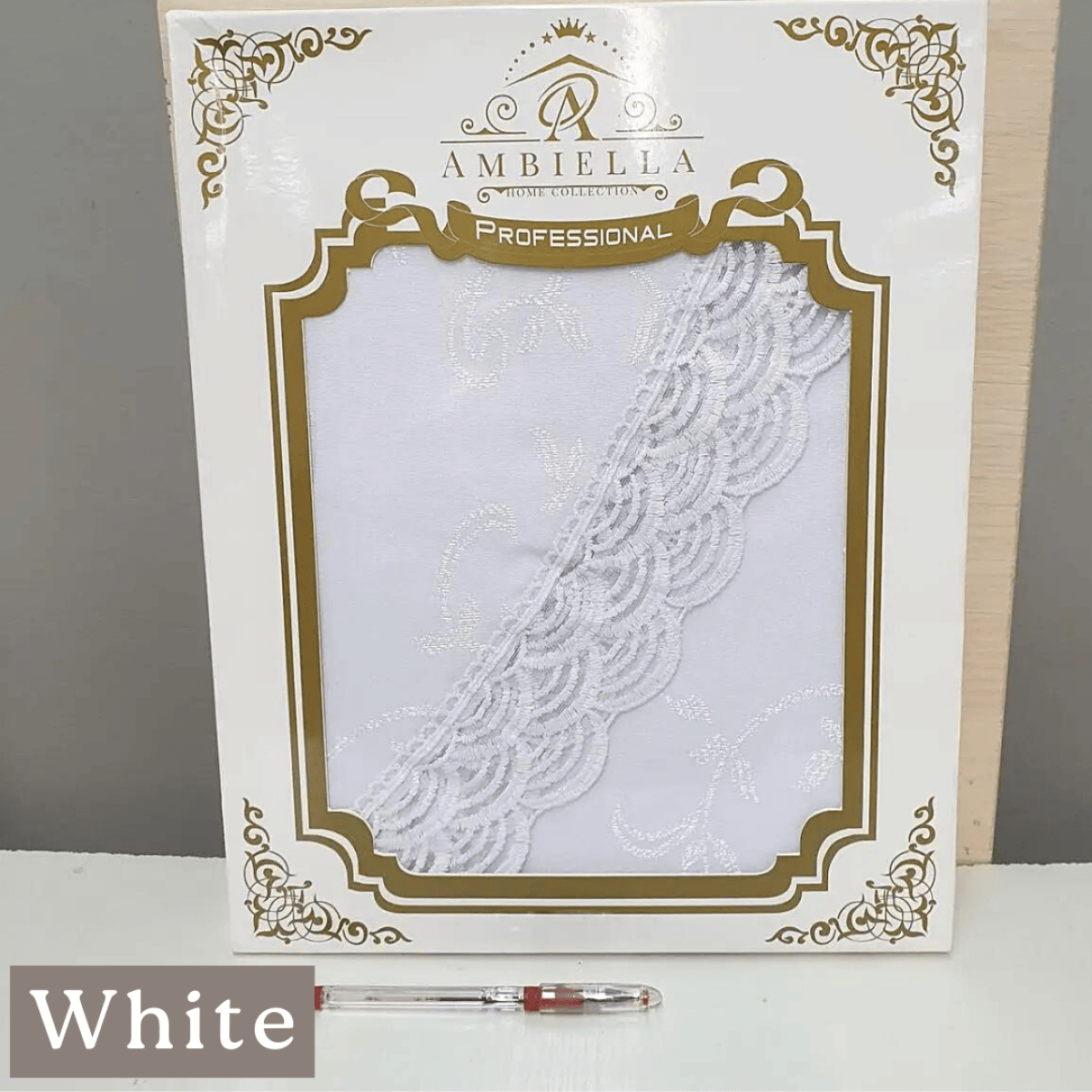 Скатертина кругла біла KDK White