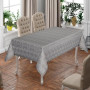 Тефлонова скатертина жакардова Yildiz Сіра 160x220 Туреччина в Leron - фото 0