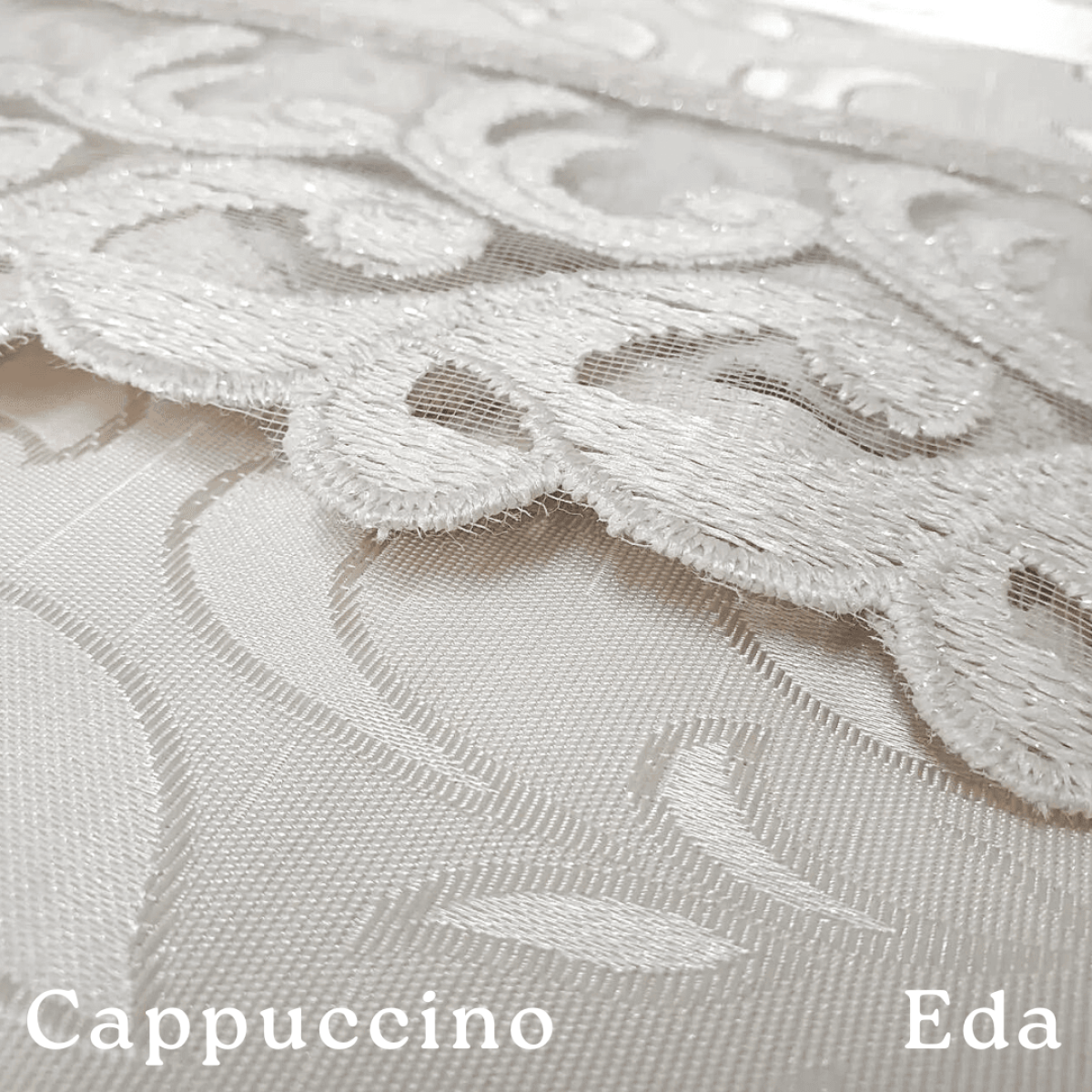 Стильна скатертина на стіл бежева Eda Cappuccino