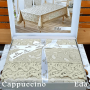 Стильна скатертина на стіл бежева Eda Cappuccino в Leron - фото 3