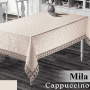 Красивая скатерть на стол 160х220 Mila Cappuccino в Leron - фото 0