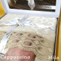 Красивая скатерть на стол 160х220 Mila Cappuccino в Leron - фото 1