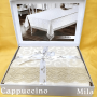 Красивая скатерть на стол 160х220 Mila Cappuccino в Leron - фото 2