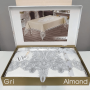 Серая скатерть блестящая с люрексом 160х220 Almond Cri Турция в Leron - фото 1