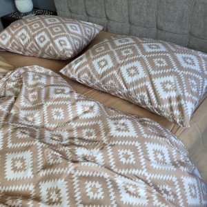 Постільна білизна бавовна Орнамент беж Turkish Cotton