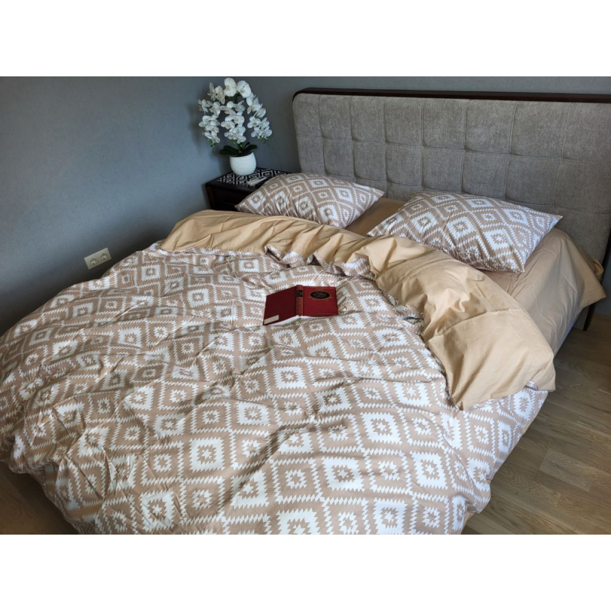 Постільна білизна бавовна Орнамент беж Turkish Cotton