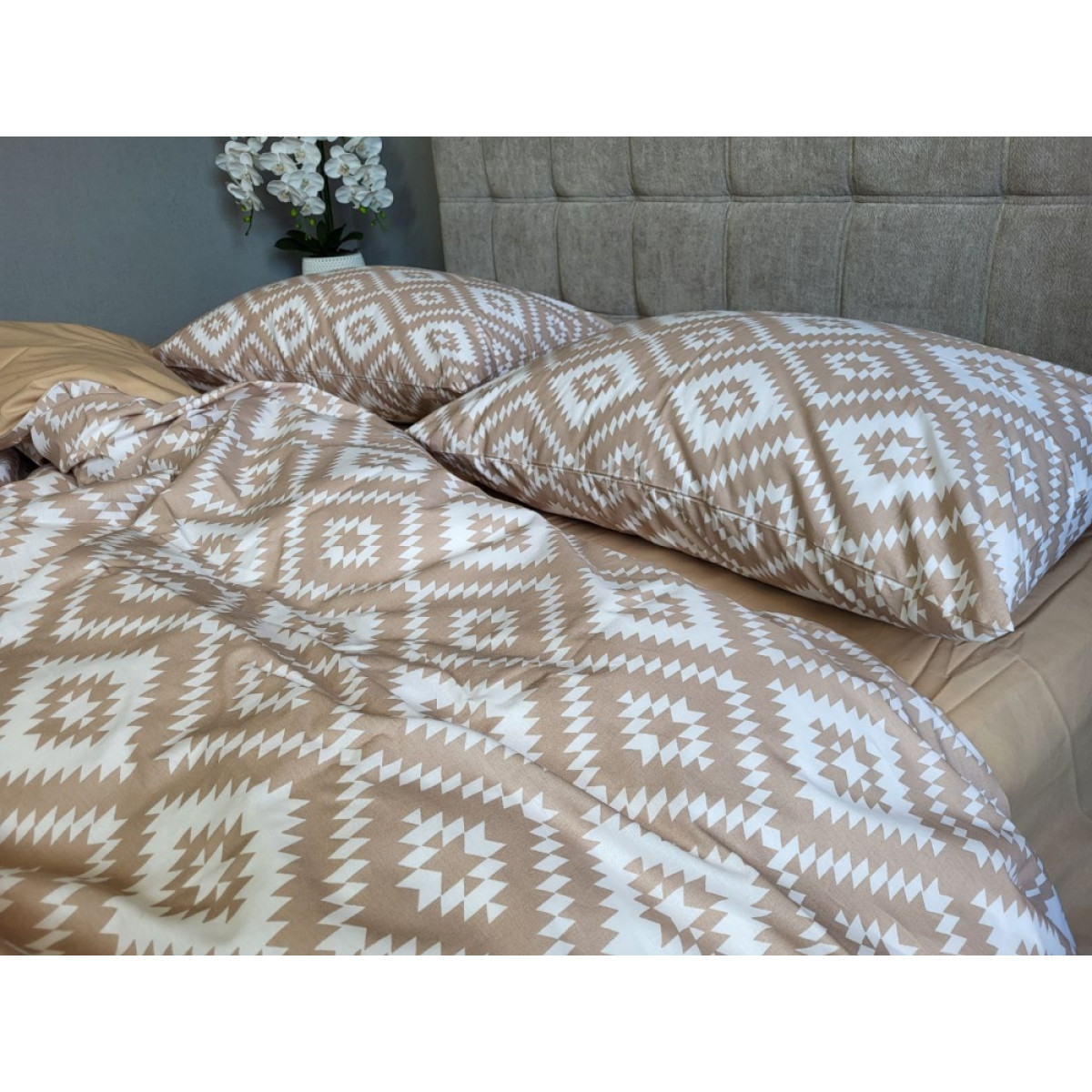 Постільна білизна бавовна Орнамент беж Turkish Cotton