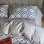 Постільна білизна 100% бавовна Орнамент сірий Turkish Cotton в Leron - фото 0