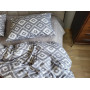 Постільна білизна 100% бавовна Орнамент сірий Turkish Cotton в Leron - фото 3