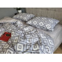 Постільна білизна 100% бавовна Орнамент сірий Turkish Cotton в Leron - фото 7