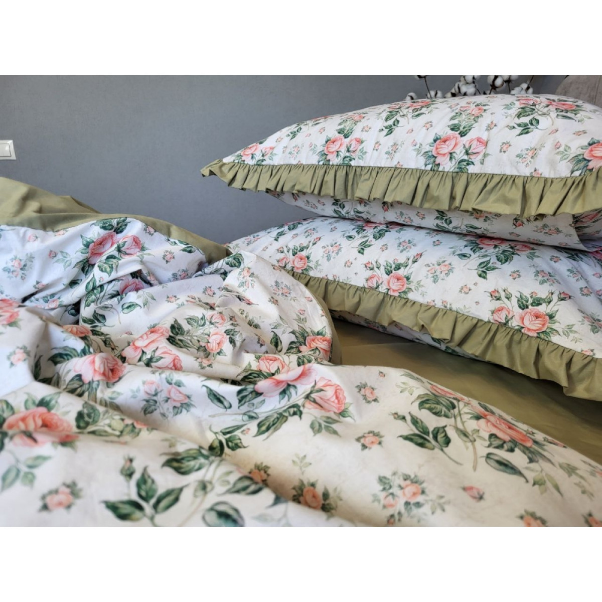 Хлопковая постель Turkish Cotton Каприз с рюшами