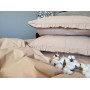 Білизна постільна бавовна Turkish Cotton Latte Solo № S116 з рюшами в Leron - фото 2
