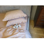 Білизна постільна бавовна Turkish Cotton Latte Solo № S116 з рюшами в Leron - фото 3