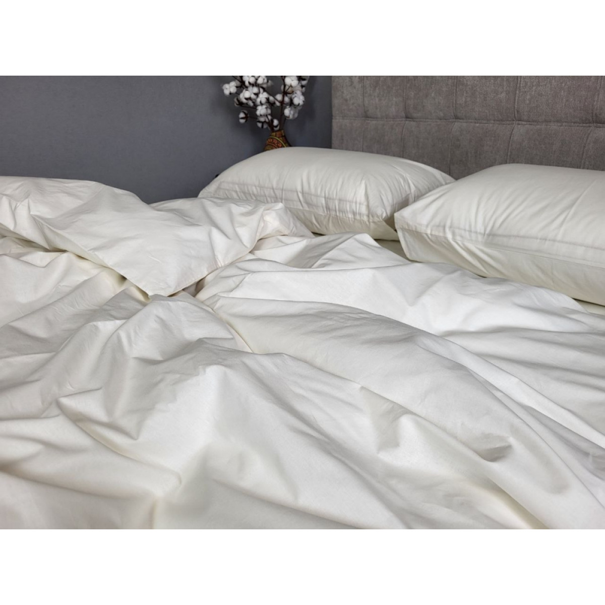 Комплект постільної білизни 100% бавовна Turkish Cotton Milk Solo