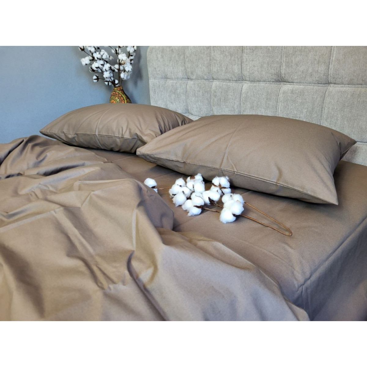 Постільна білизна з турецької бавовни Coffee Solo № S190 Turkish Cotton