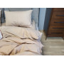 Постільна однотонна білизна Бежевий Пісок Solo бавовна Turkish Cotton в Leron - фото 3