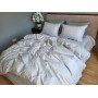 Постільна білизна зі 100% бавовни Світло-Сіра Solo Turkish Cotton в Leron - фото 6