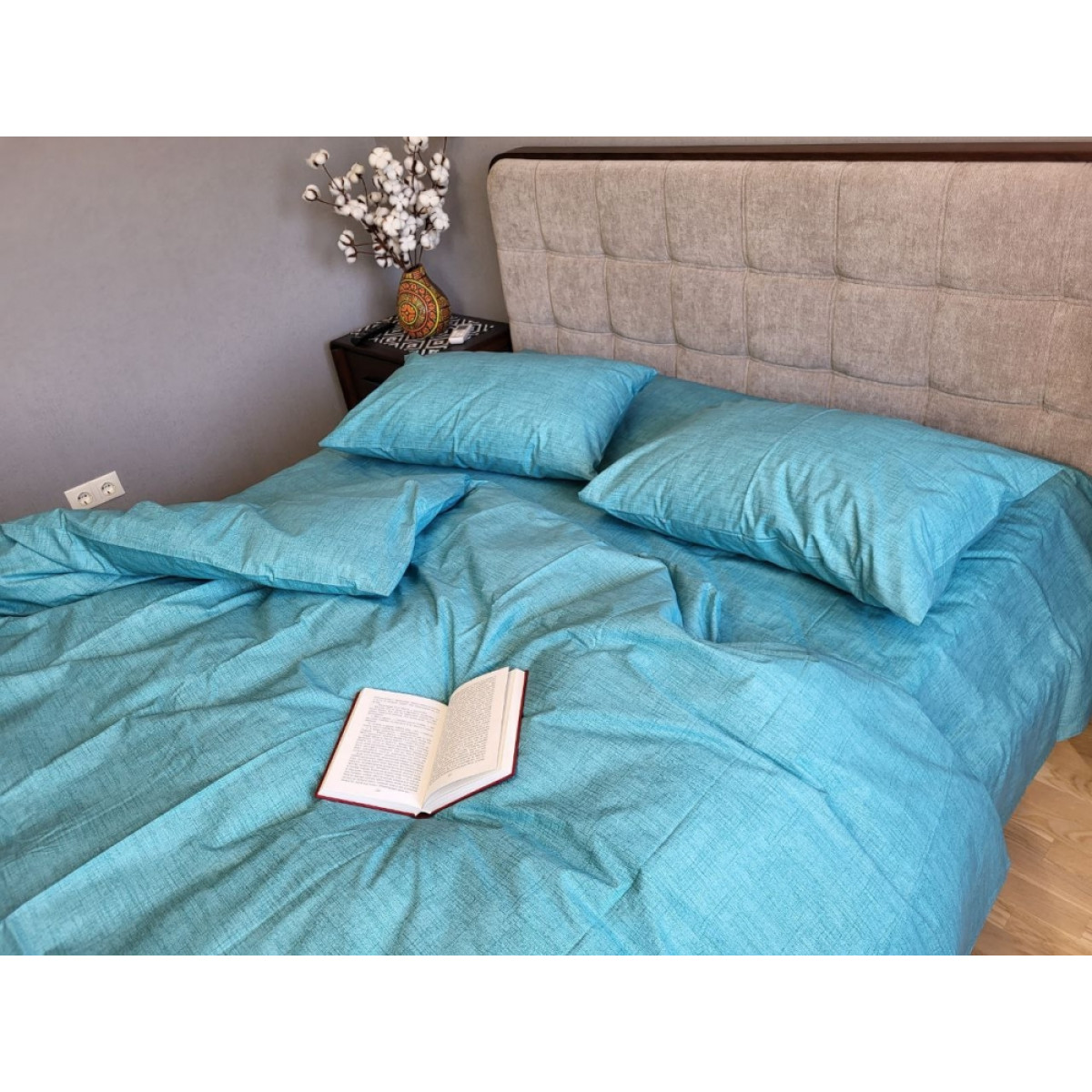 Постільна білизна з бавовни Бірюза Loft Cotton