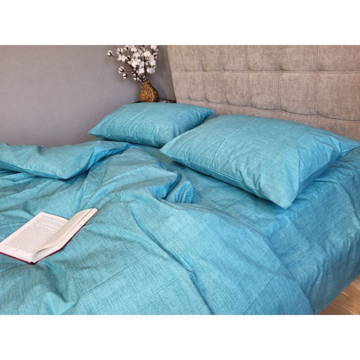 Постільна білизна з бавовни Бірюза Loft Cotton