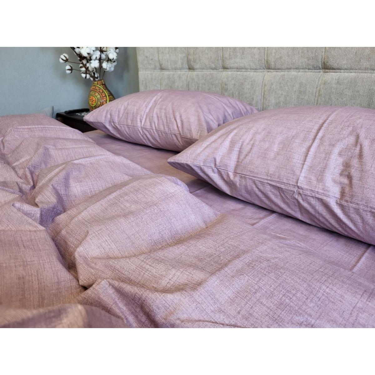Бавовняна постіль однотонна Орхідея Loft Cotton
