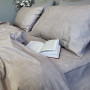 Комплект постільної білизни 100% бавовна Loft Бежевий Cotton в Leron - фото 0