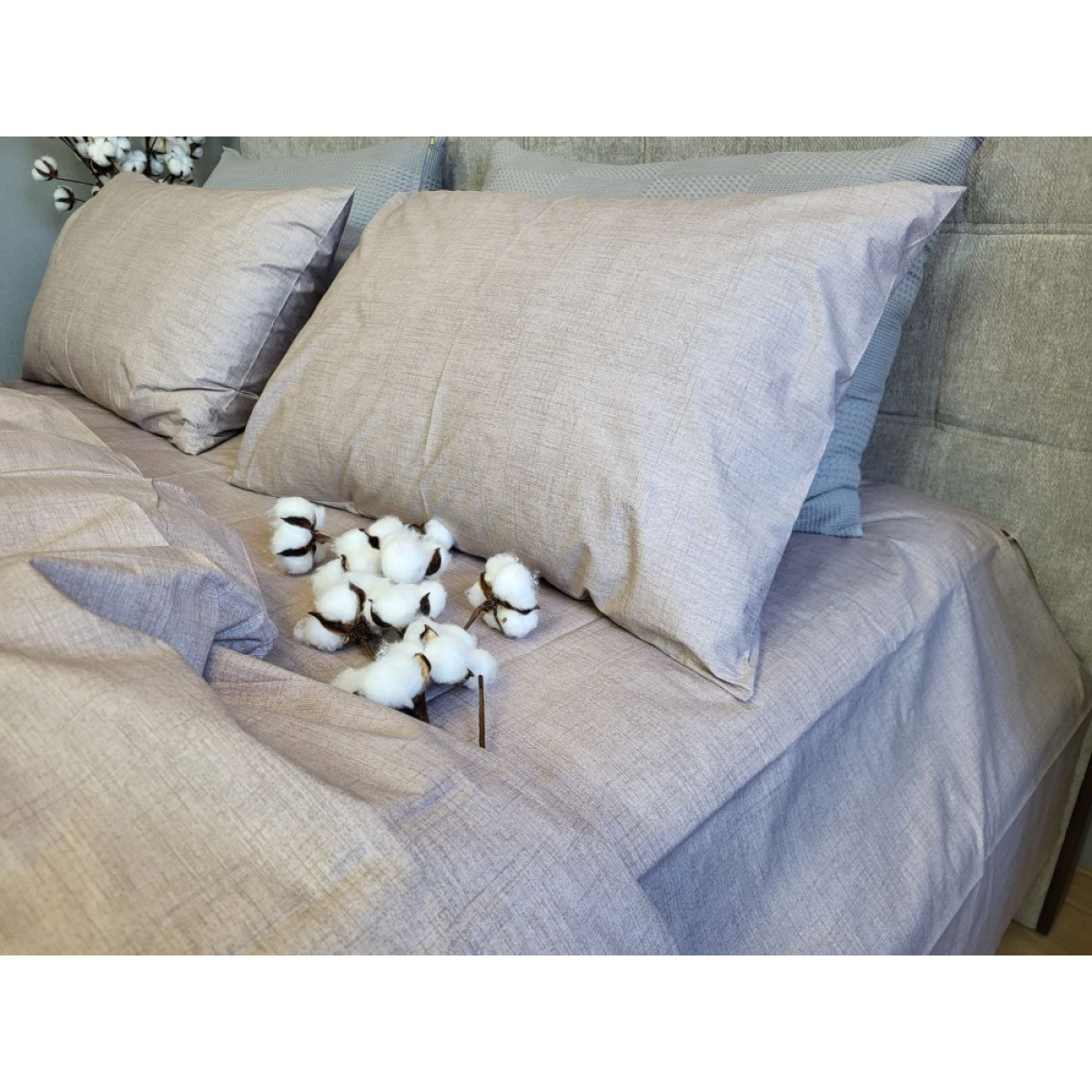 Комплект постільної білизни 100% бавовна Loft Бежевий Cotton