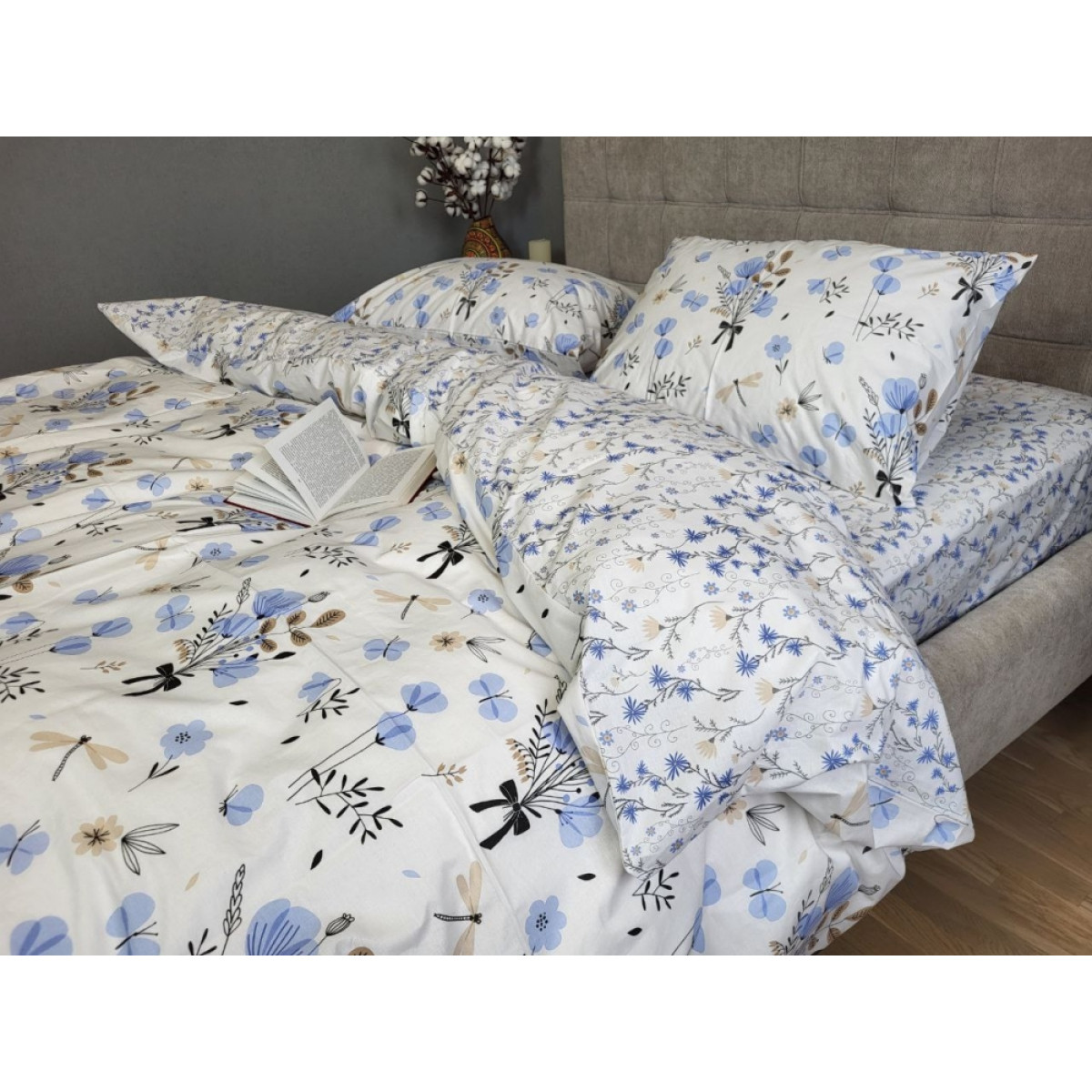 Постельное белье 100% хлопок Блакить