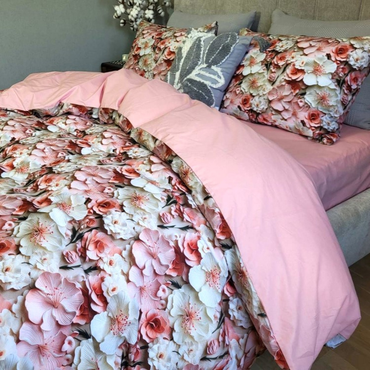 Постельное белье 5D чистый хлопок Флорела Turkish Cotton в Leron - фото