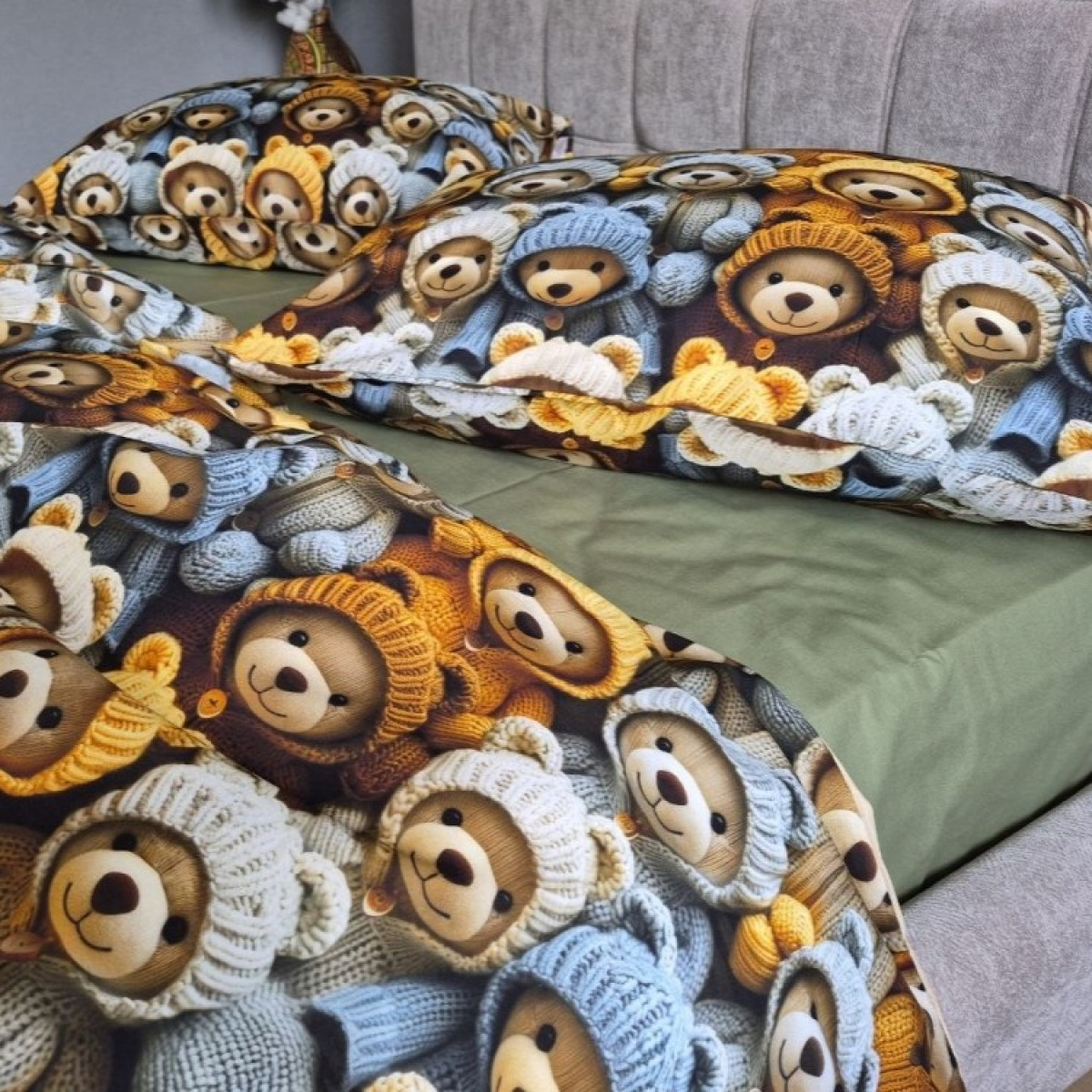 Бавовняна постіль cotton 5D Стиляги+Хакі в Leron - фото