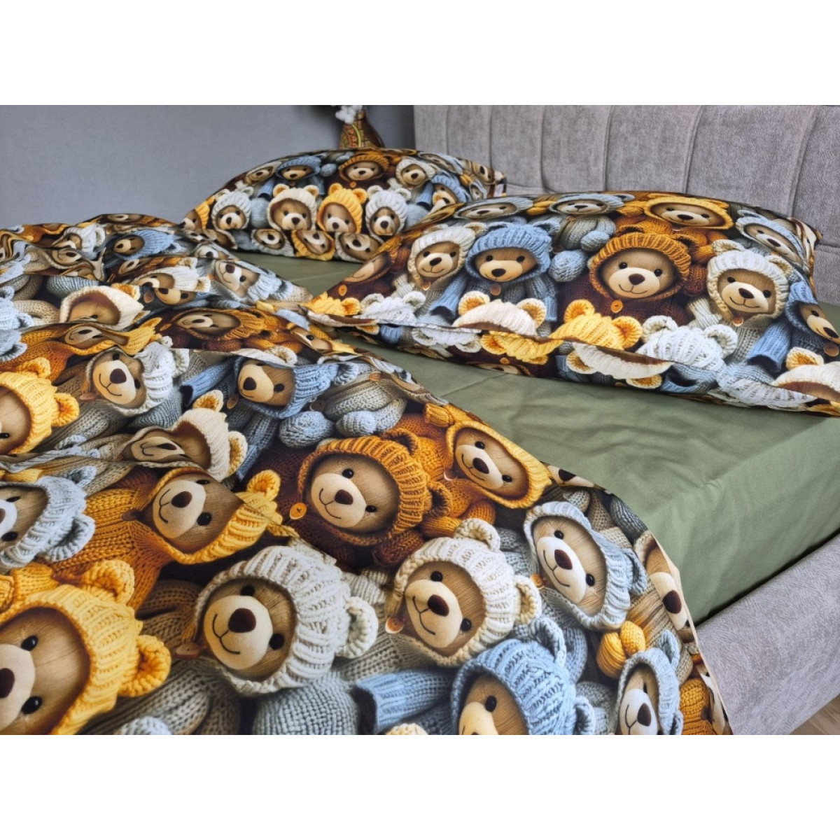 Бавовняна постіль cotton 5D Стиляги+Хакі