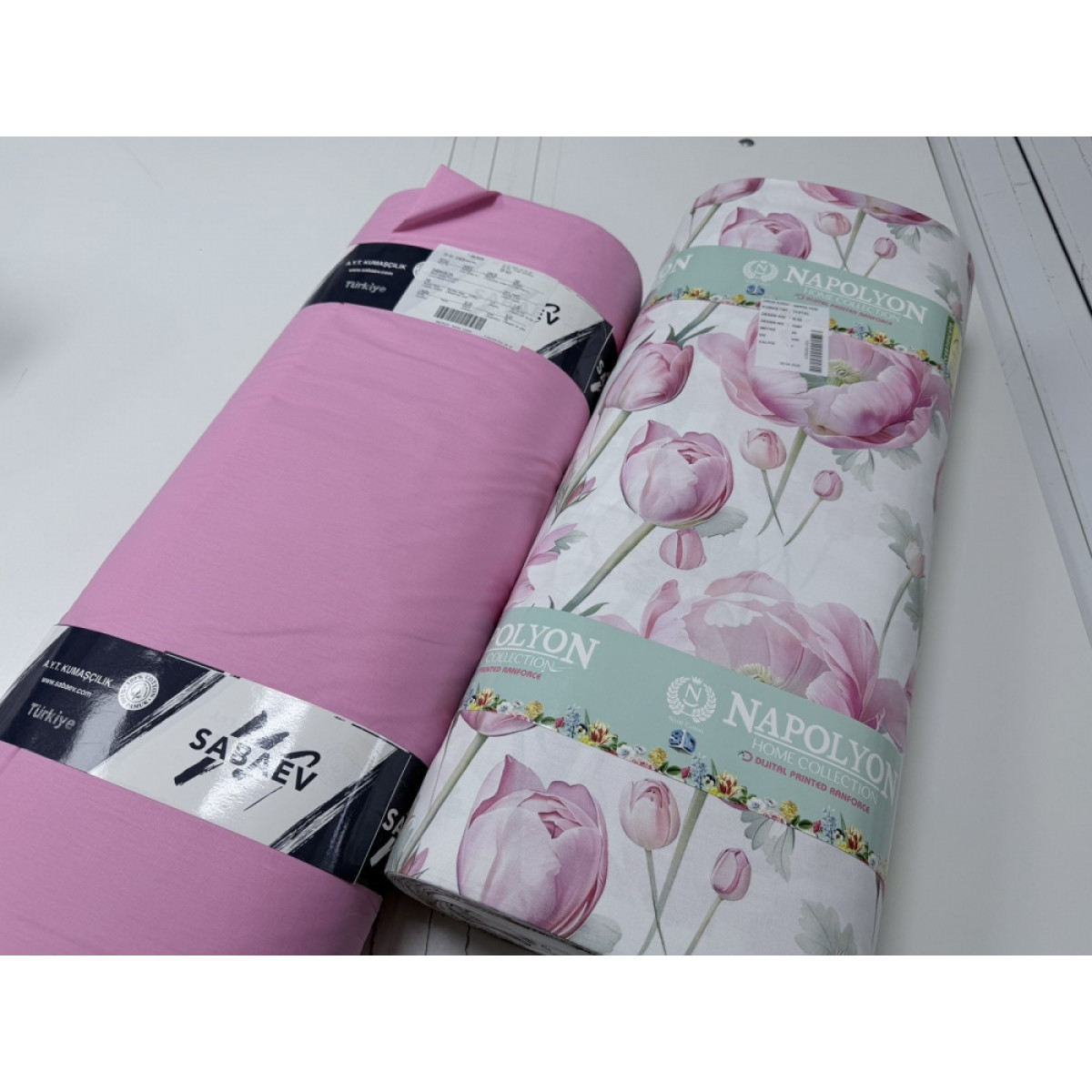 Постільна білизна зі 100% бавовни Рожеві Тюльпани Turkish Cotton