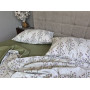 Комплект постільної білизни бавовна Гілочка Лун (хакі) cotton в Leron - фото 5
