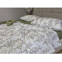 Комплект постільної білизни бавовна Гілочка Лун (хакі) cotton в Leron - фото 6