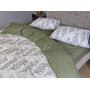 Комплект постільної білизни бавовна Гілочка Лун (хакі) cotton в Leron - фото 10