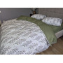 Комплект постільної білизни бавовна Гілочка Лун (хакі) cotton в Leron - фото 8