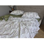 Комплект постільної білизни бавовна Гілочка Лун (хакі) cotton в Leron - фото 11