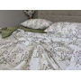Комплект постільної білизни бавовна Гілочка Лун (хакі) cotton в Leron - фото 3
