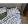 Комплект постільної білизни бавовна Гілочка Лун (хакі) cotton в Leron - фото 1