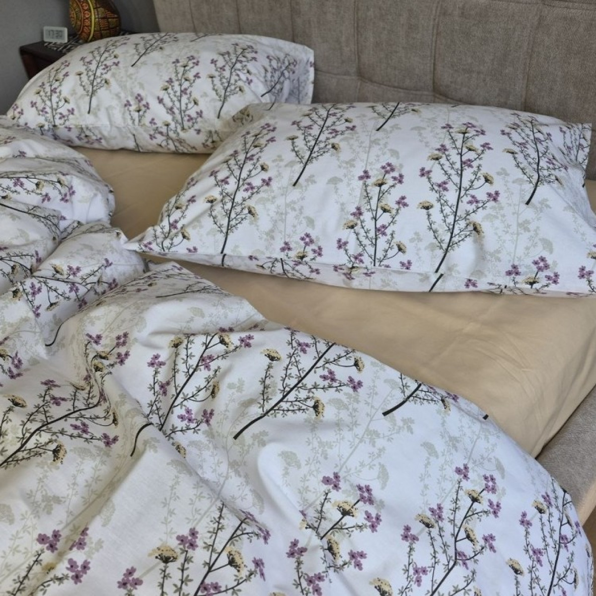 Постіль бавовна Гілочка Лун (беж) cotton в Leron - фото