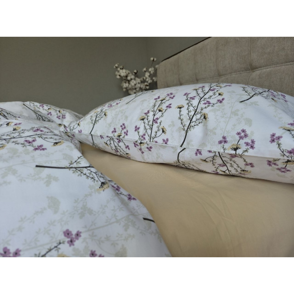 Постіль бавовна Гілочка Лун (беж) cotton