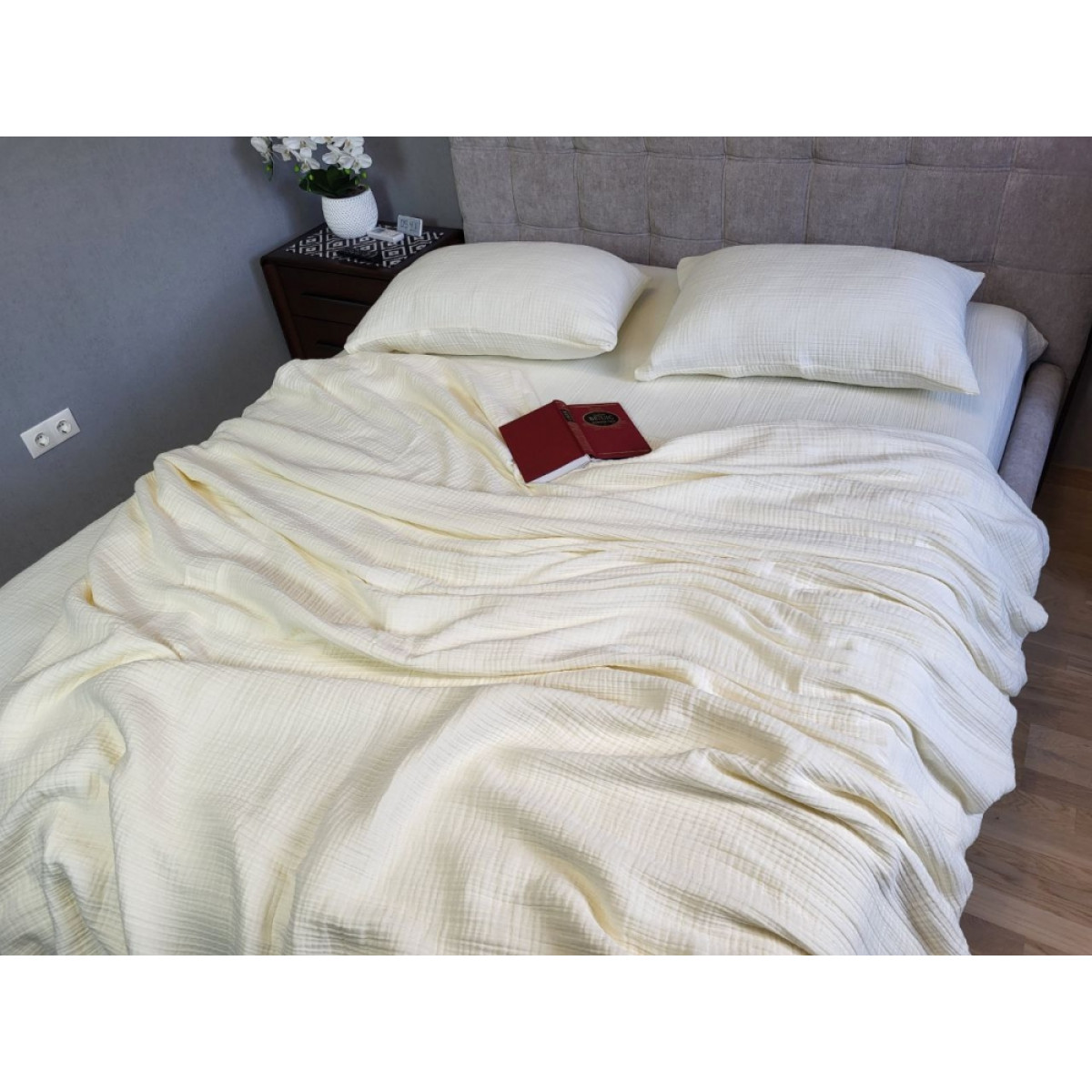 Муслин постельное белье Lemon Cream Muslin