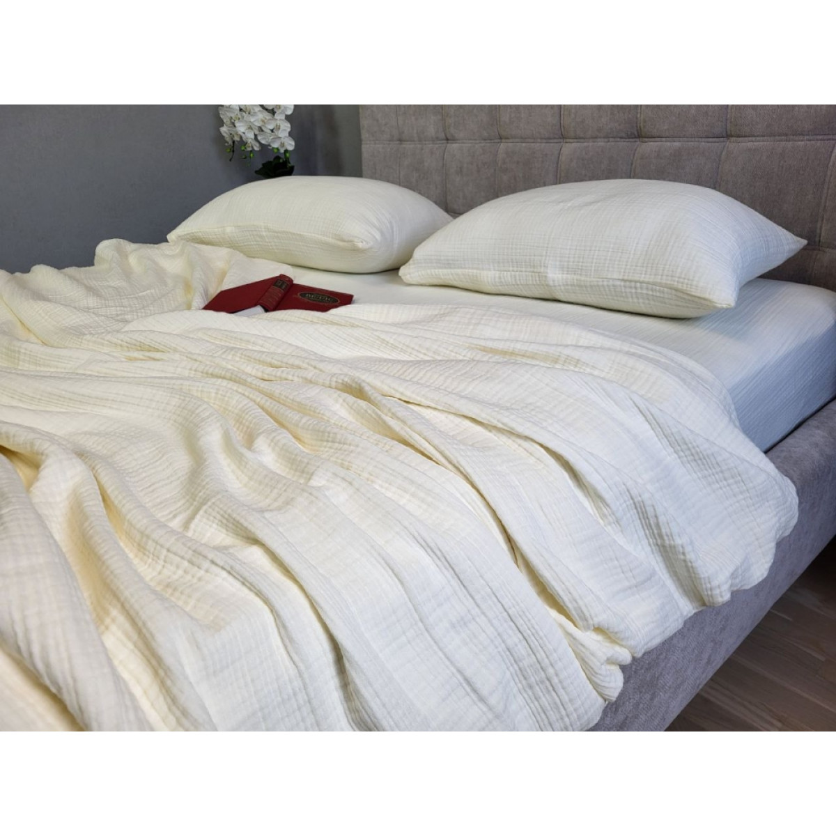 Муслин постельное белье Lemon Cream Muslin