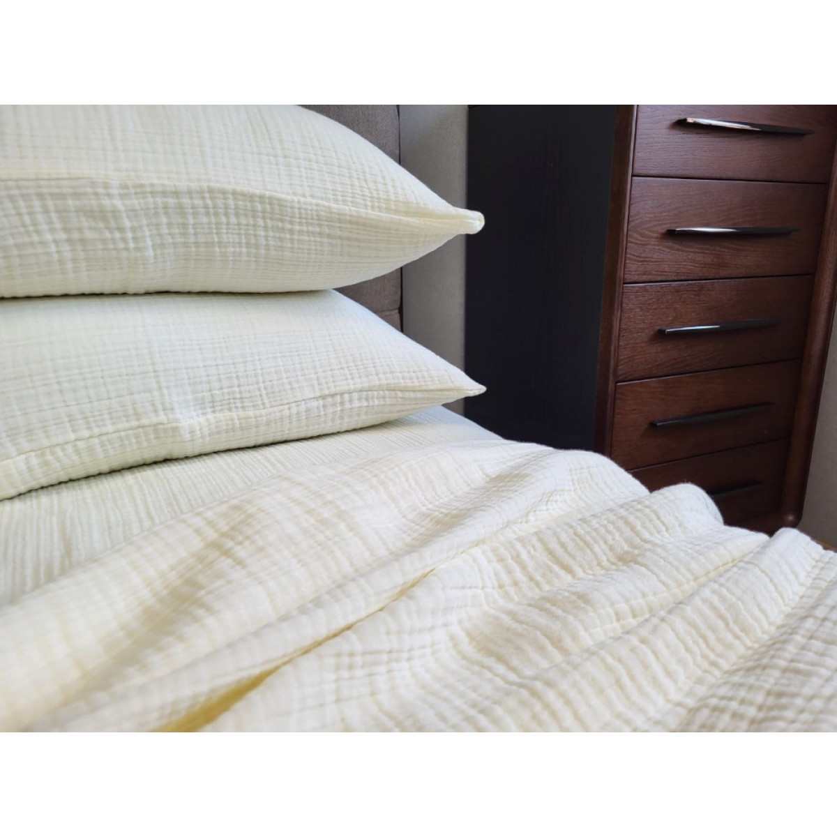 Муслин постельное белье Lemon Cream Muslin
