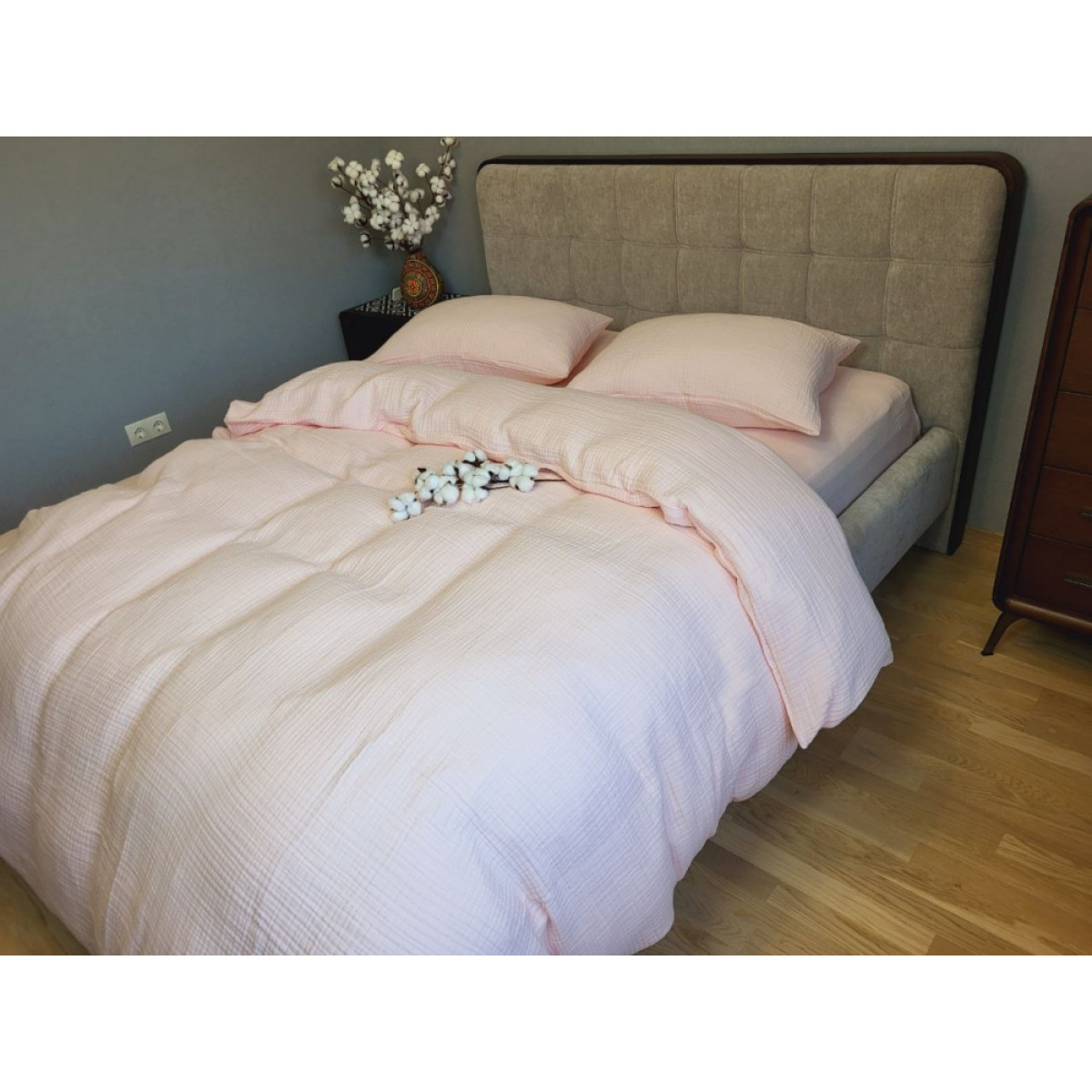 Постельное белье из муслина Pink Peach (розовый персик)