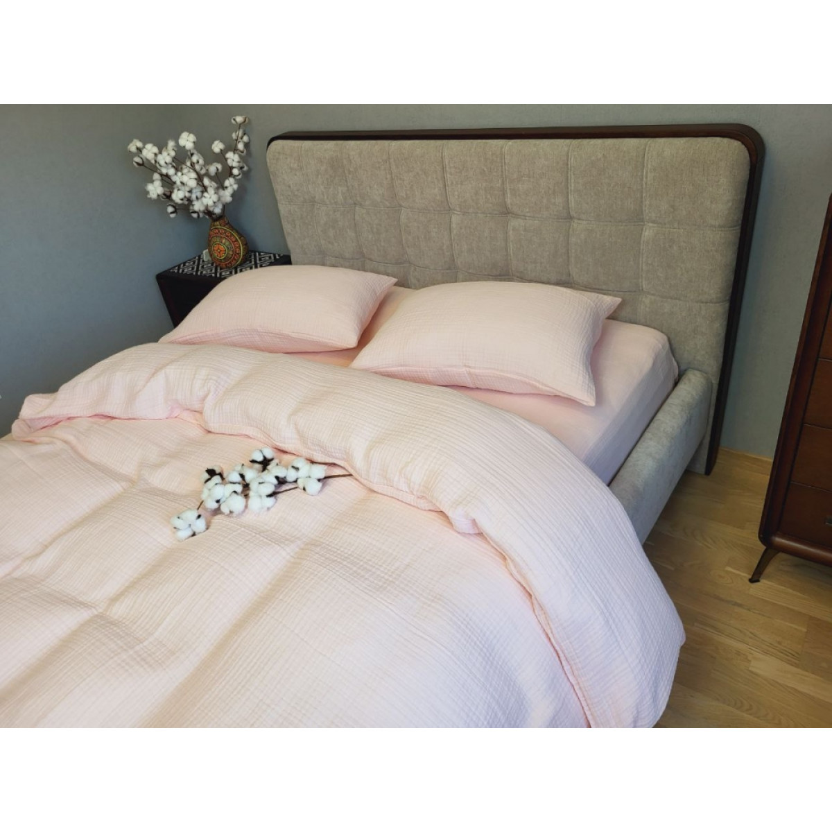 Постельное белье из муслина Pink Peach (розовый персик)