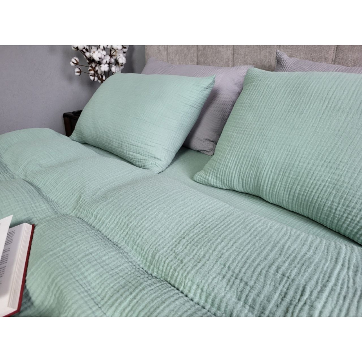 Муслиновое постельное белье Spring Greens Muslin 100% хлопок