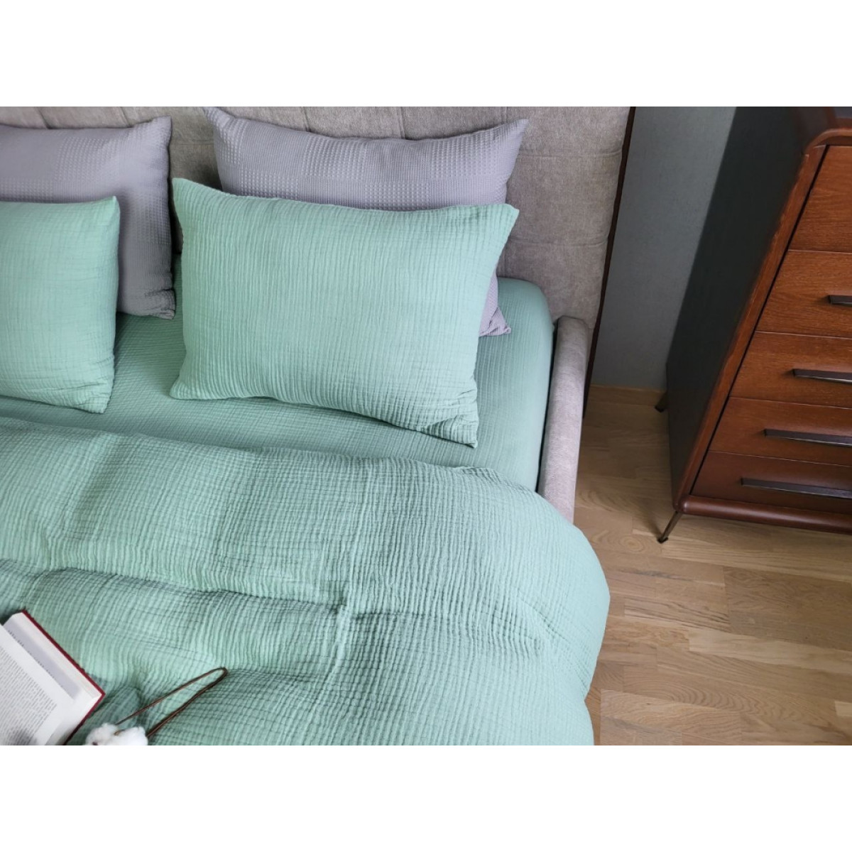 Муслиновое постельное белье Spring Greens Muslin 100% хлопок