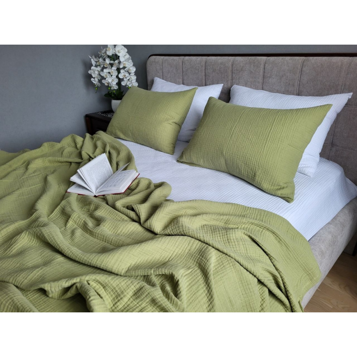 Постельное белье из муслина Herbal+White 100% хлопок