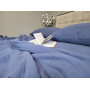 Муслин постельное белье синее 100% хлопок Navy Blue в Leron - фото 4